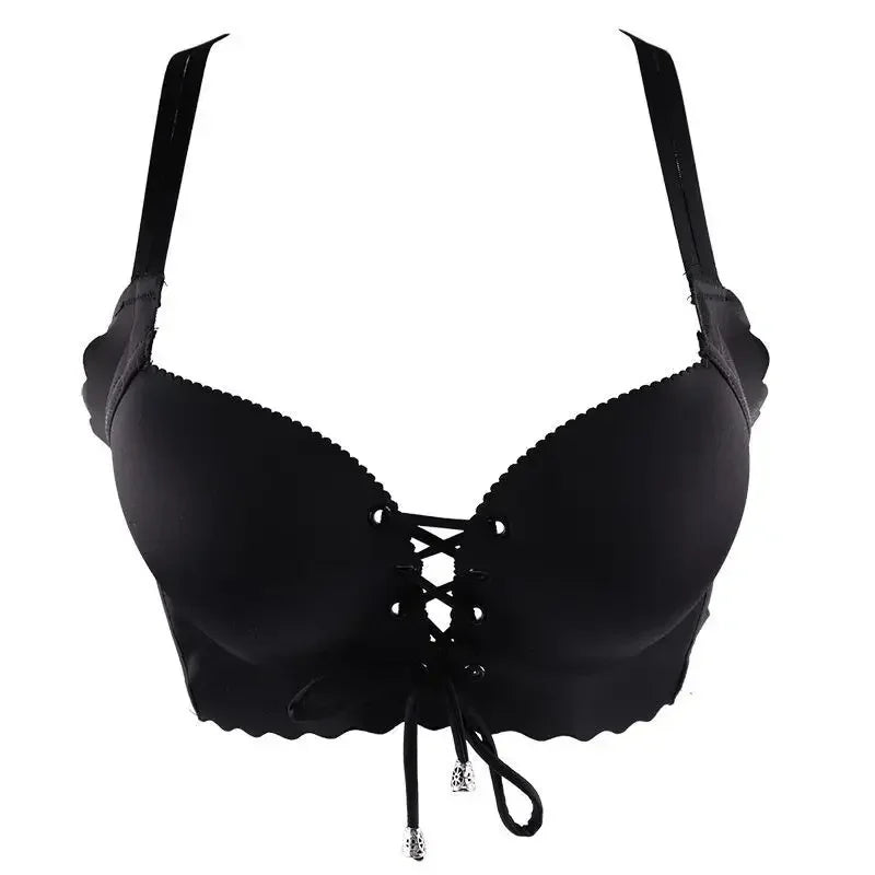 Sexy Push Up Bra Extra Padded for Women, Adjustable Drawstring for Small Bust, No Underwire Comfort